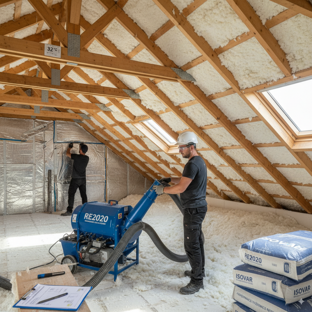 Isolation thermique & normes RE2020 dans le Var : combles, murs, toitures, murs périphériques